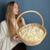 Лепестки в корзине белые 10 л