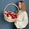 Лепестки в корзине красные и белые 10 л
