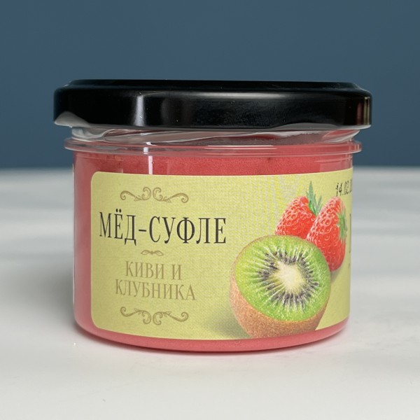 Медовое суфле с клубникой и киви 125 мл