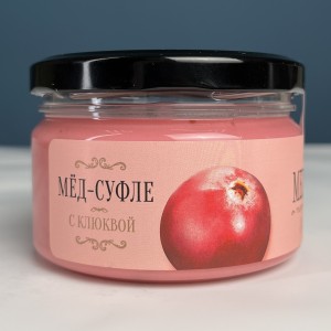 Медовое суфле с клюквой  250 мл