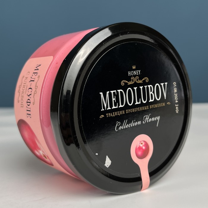 Медовое суфле с клюквой  250 мл