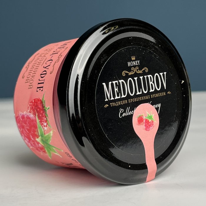 Медовое суфле с земляникой и малиной 125 мл