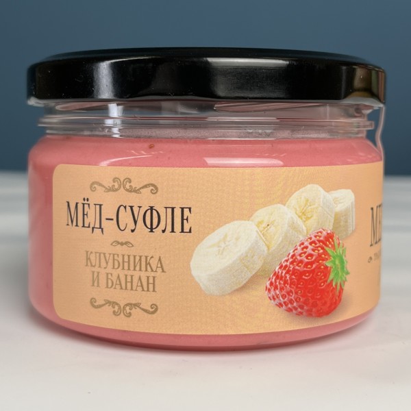 Медовое суфле Клубника и банан 250 мл