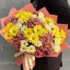 Микс из 17 кустовых хризантем