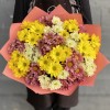 Микс из 17 кустовых хризантем