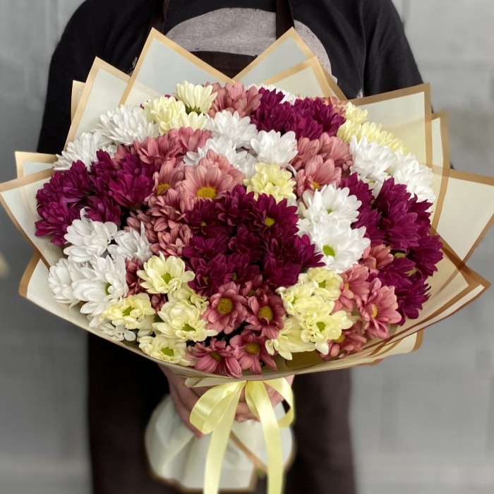 Микс из кустовых хризантем