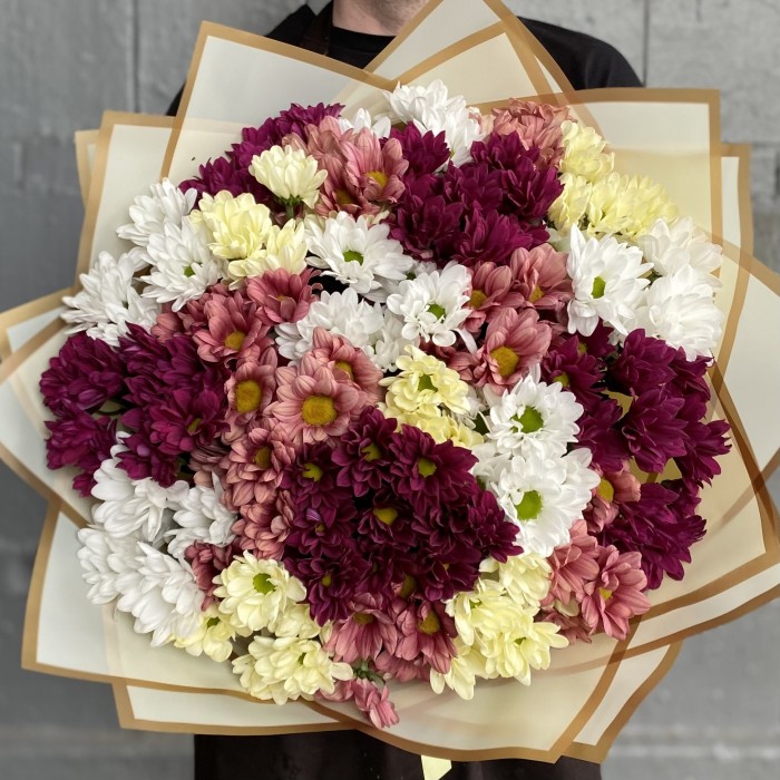 Микс из кустовых хризантем