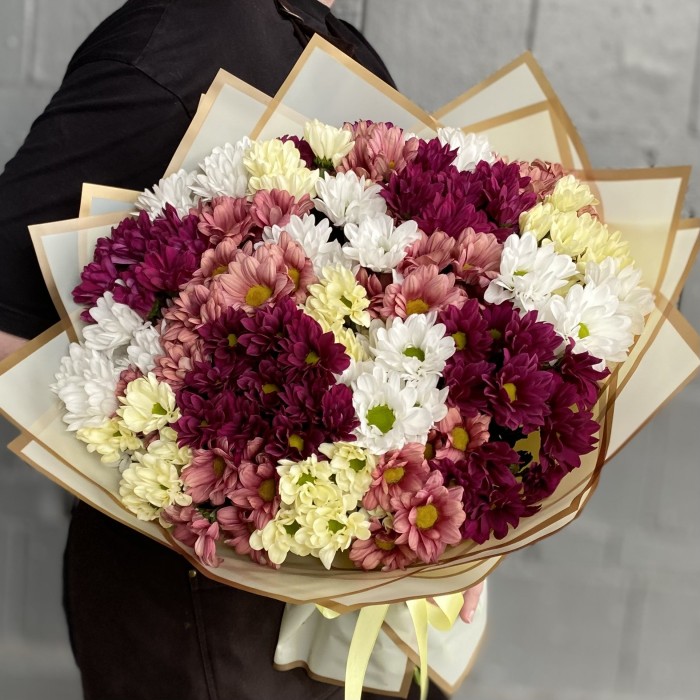 Микс из кустовых хризантем