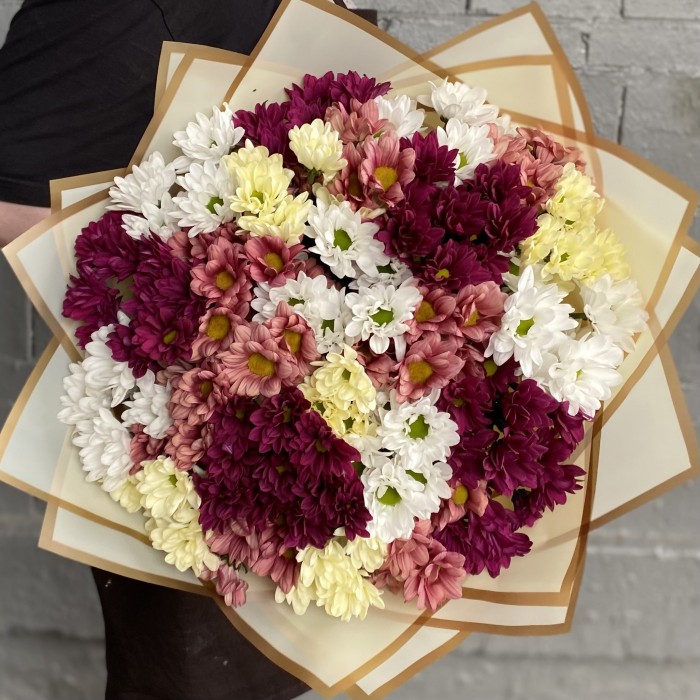 Микс из кустовых хризантем