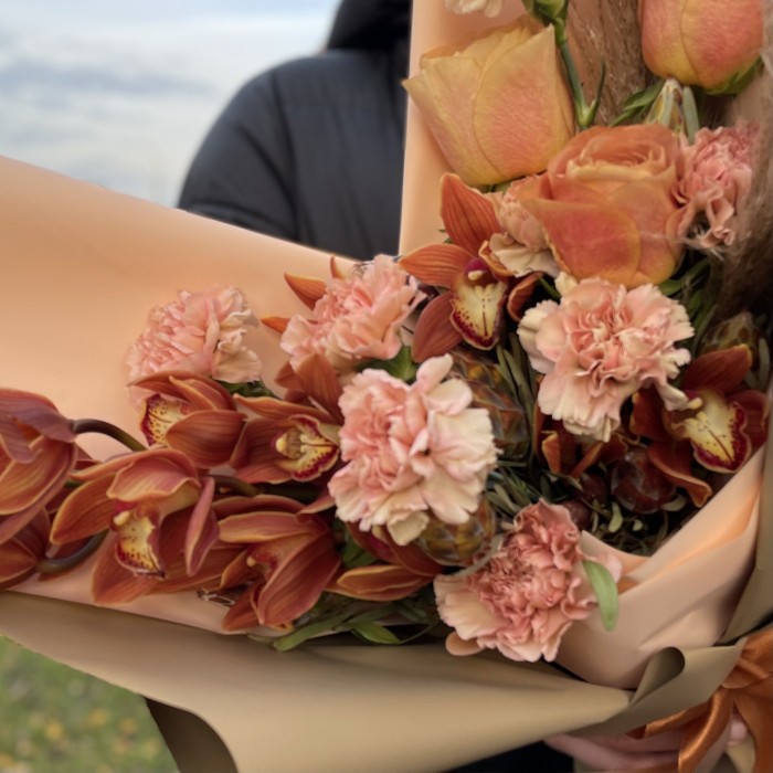 Мужской букет Ореховое Пралине