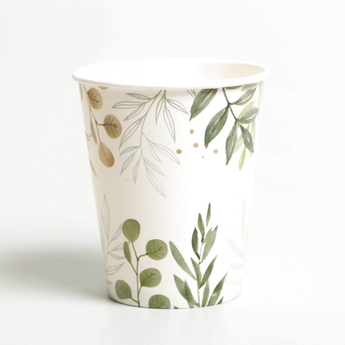 Набор бумажной посуды одноразовый Природа