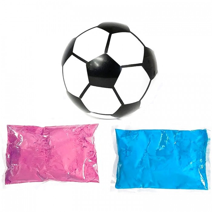 Набор для Гендер Пати Футбольный мяч  с краской Холи