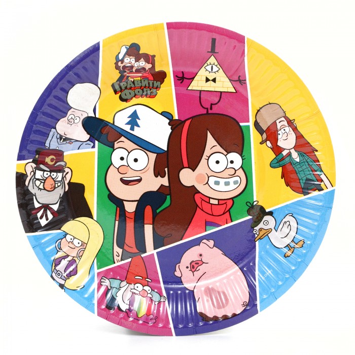 Набор одноразовой бумажной посуды С днем рождения Гравити Фолз