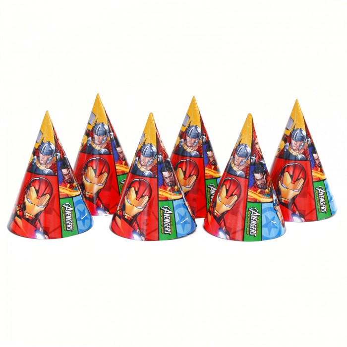 Набор одноразовой бумажной посуды С днем рождения Мстители