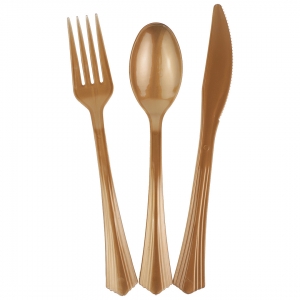 Набор столовых приборов Матовое золото