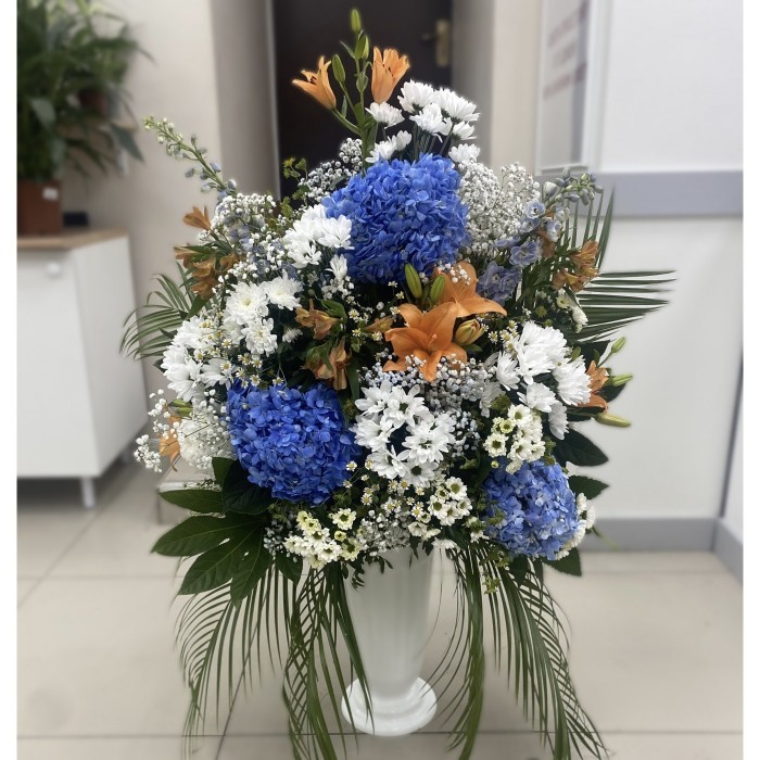 Напольная композиция Аквамариновые волны