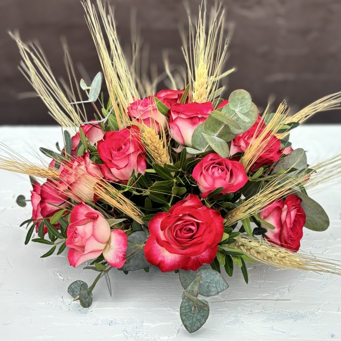 Настольная композиция на президиум Малиновый аромат