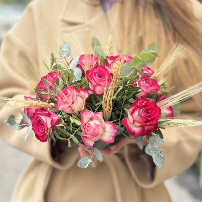 Настольная композиция на президиум Малиновый аромат