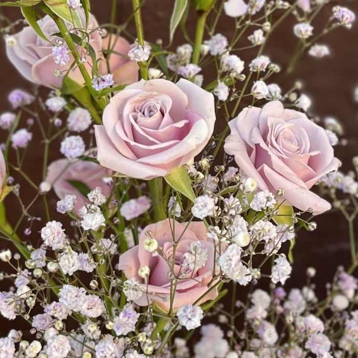 Настольная композиция в квадратной вазе Лунная Магия