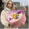 Нежная коробка сердце с медом и чаем Любимой Маме
