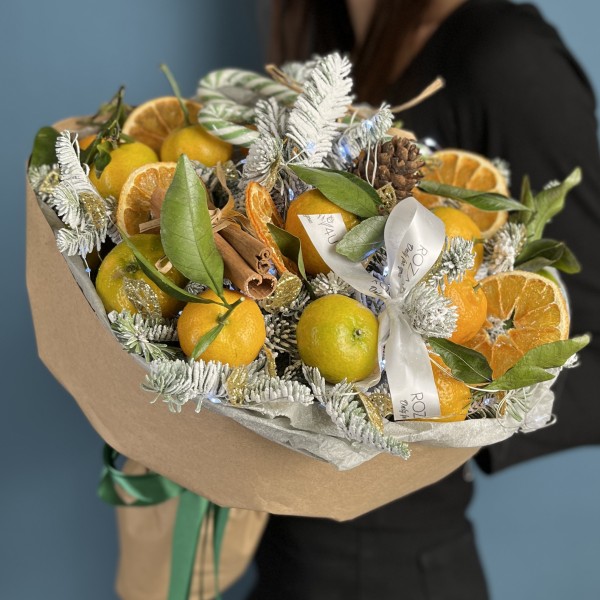 Новогодний букет Цитрусовый аромат