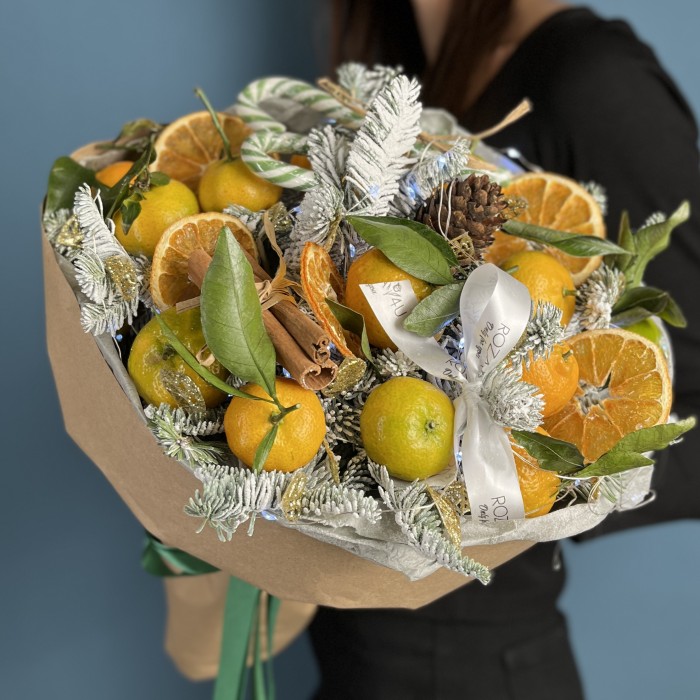 Новогодний букет Цитрусовый аромат