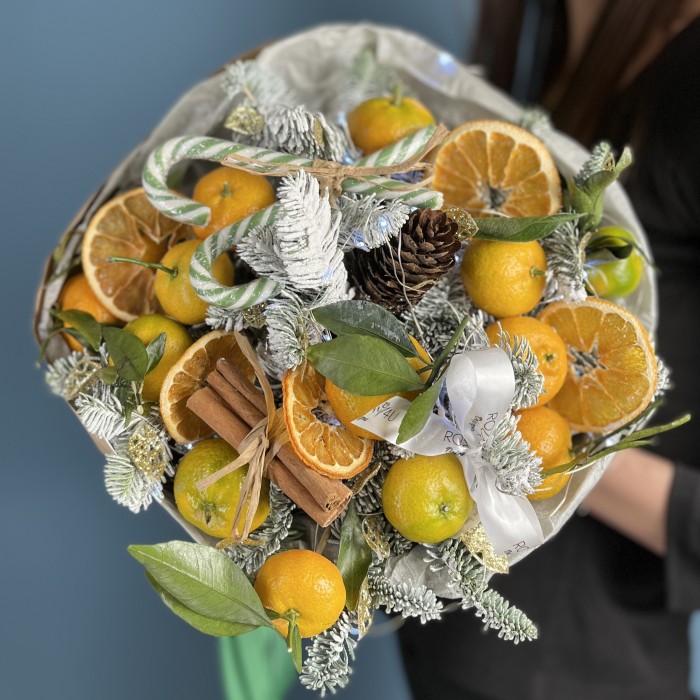 Новогодний букет Цитрусовый аромат