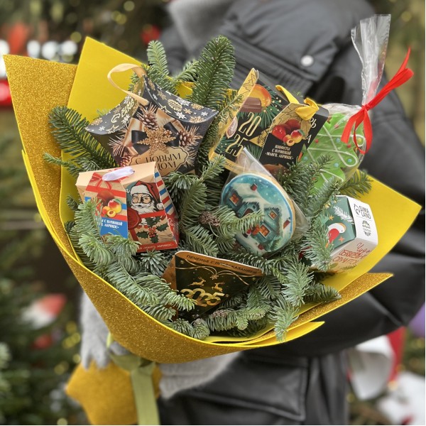 Новогодний букет Подарок Зимы