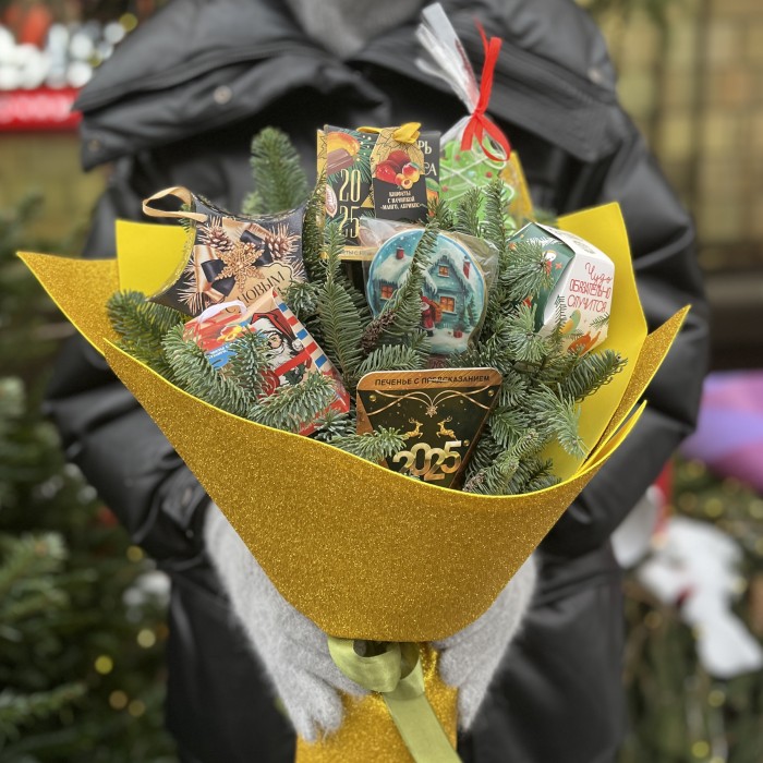 Новогодний букет Подарок Зимы