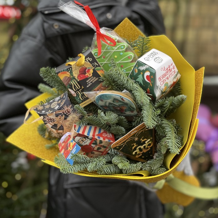 Новогодний букет Подарок Зимы