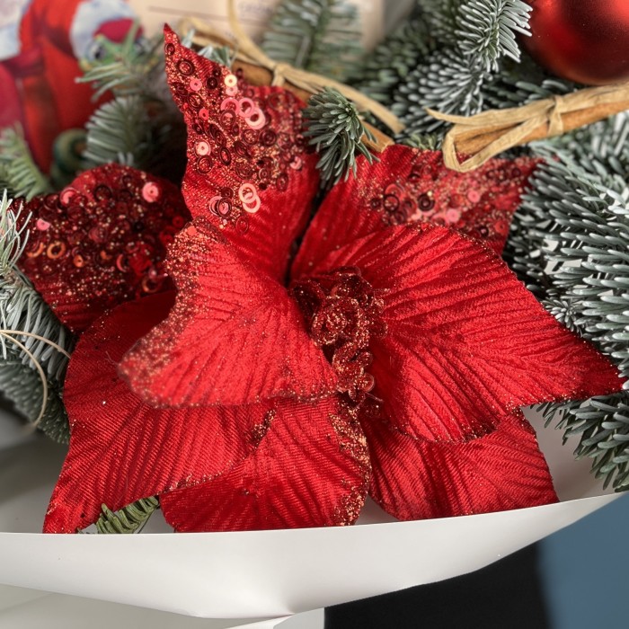 Новогодний букет Посылка деда мороза