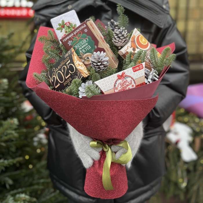 Новогодний букет Сладкая Мечта