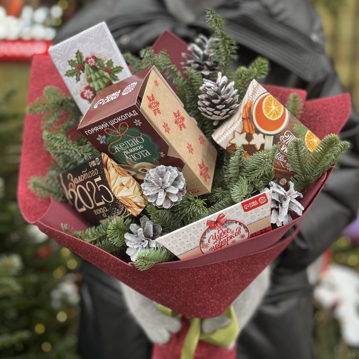 Новогодний букет Сладкая Мечта