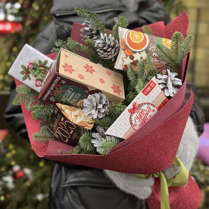 Новогодний букет Сладкая Мечта