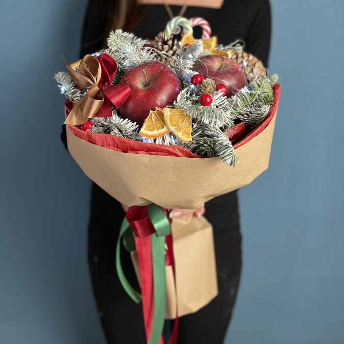 Новогодний букет Сладкое яблочко