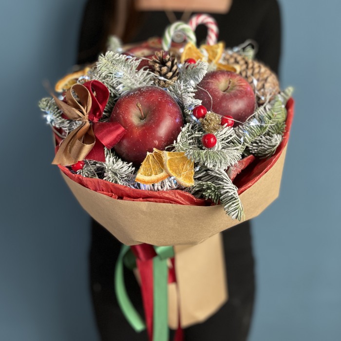 Новогодний букет Сладкое яблочко
