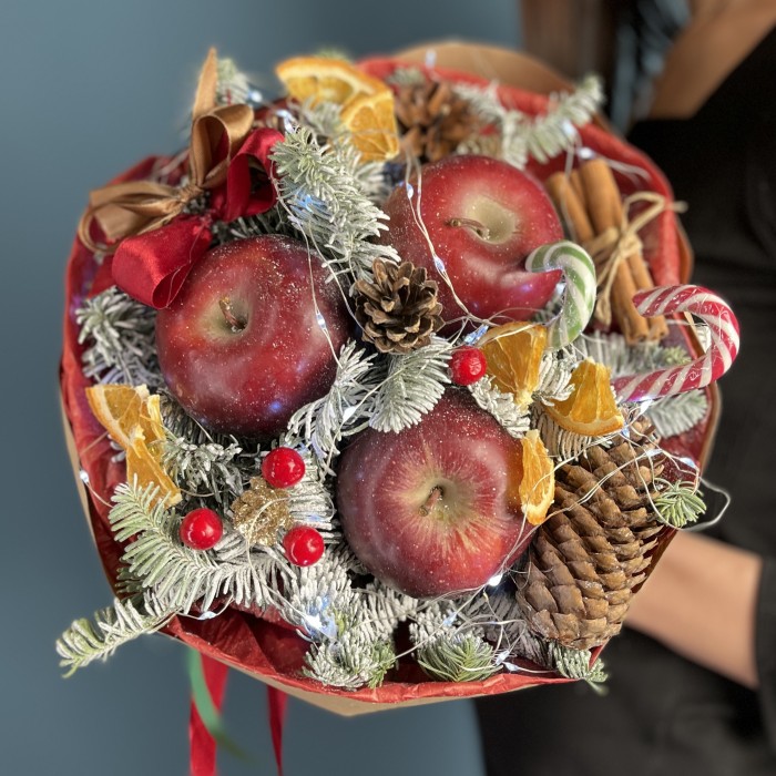 Новогодний букет Сладкое яблочко