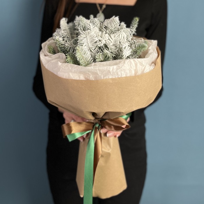 Новогодний букет Снежное утро