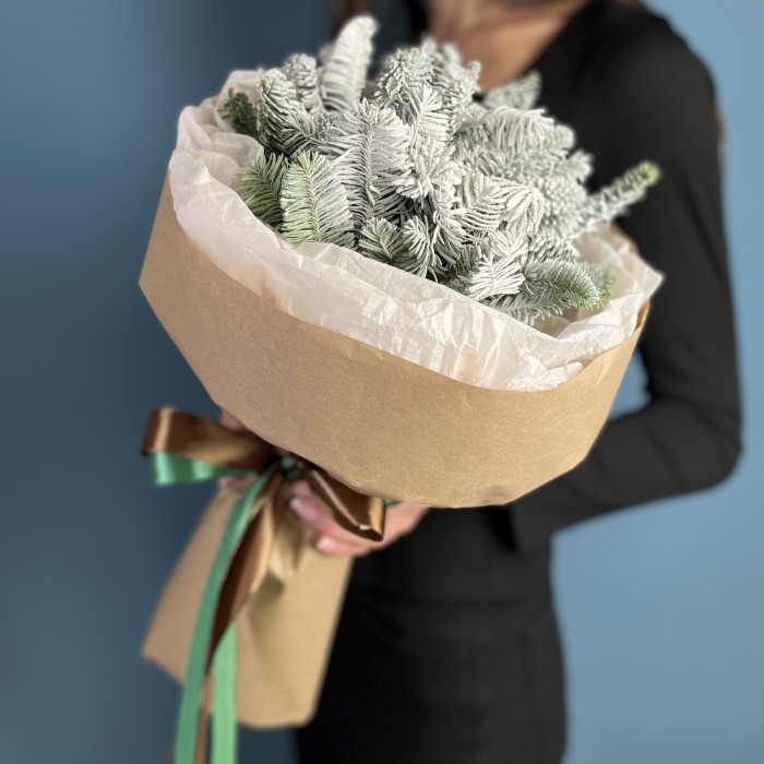 Новогодний букет Снежное утро