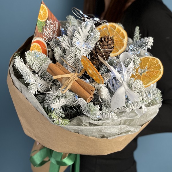 Новогодний букет Уютный зимний день