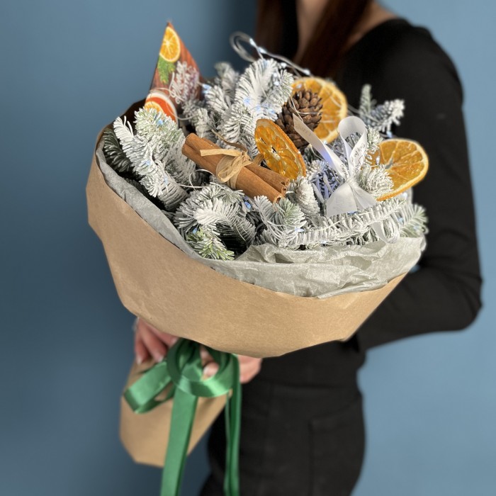 Новогодний букет Уютный зимний день