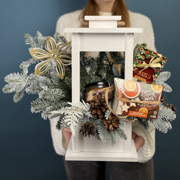 Новогодний набор в фонаре Тепла и уюта