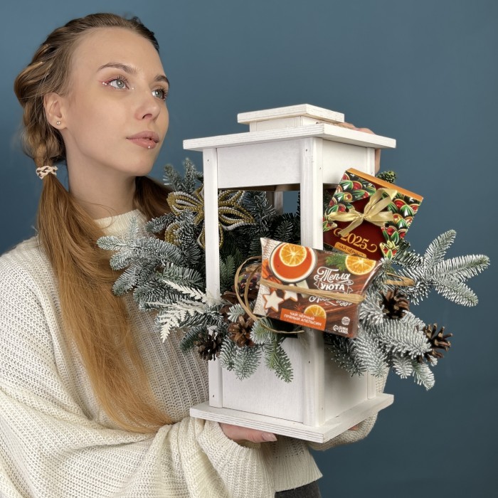 Новогодний набор в фонаре Тепла и уюта