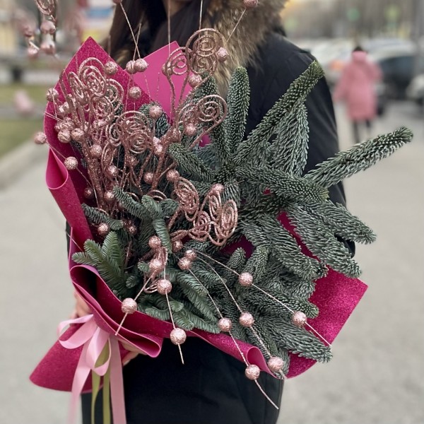 Букет Зимние узоры с нобилисом