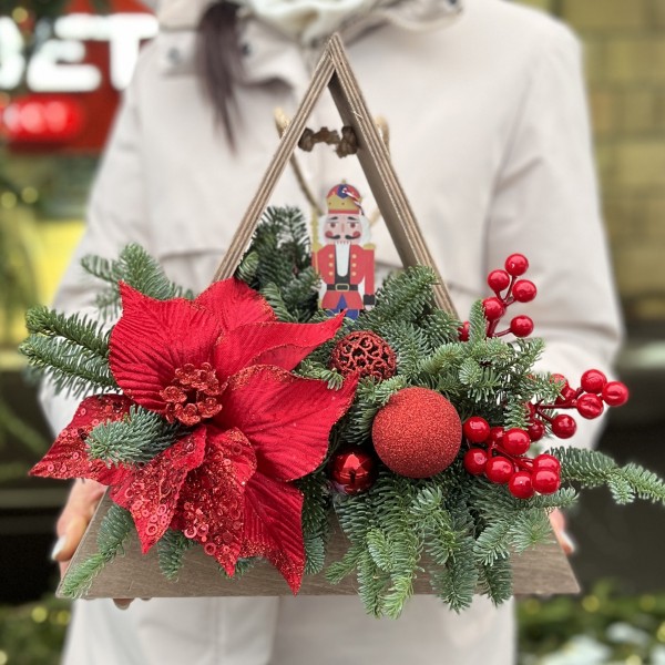 Новогодняя композиция Щелкунчик