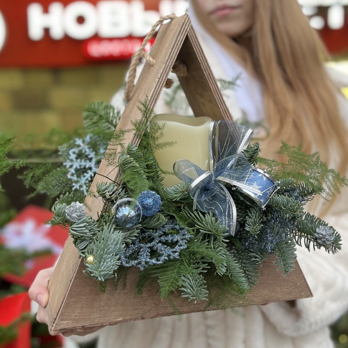 Новогодняя композиция Синий Иний