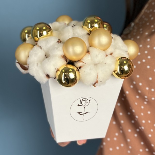 Новогодняя композиция Снежный баблс