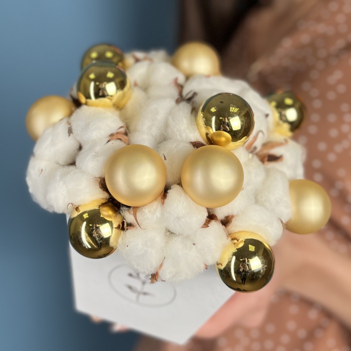 Новогодняя композиция Снежный баблс