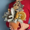 Новогодняя композиция с чаем Апельсиновый аромат
