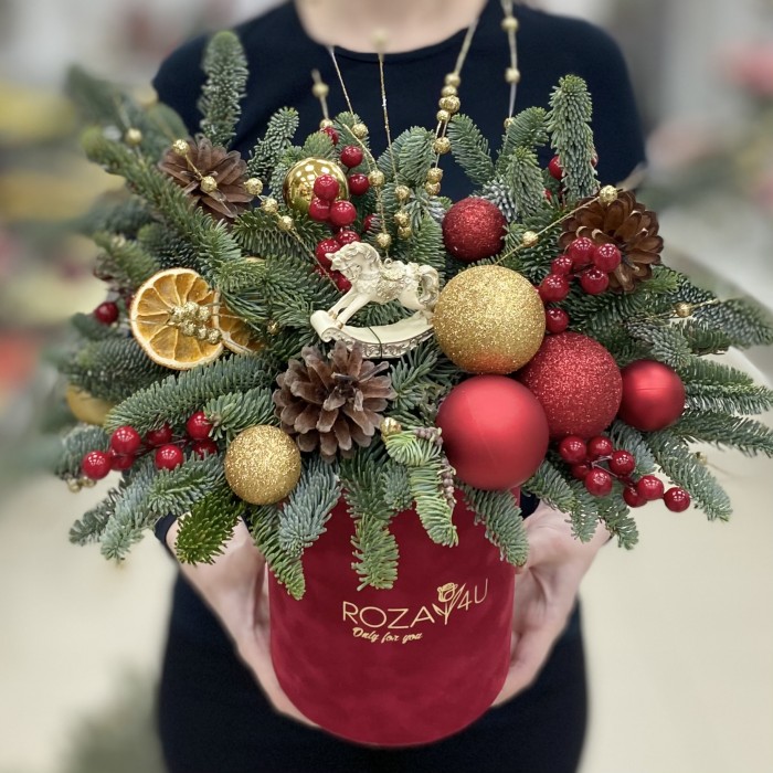 Новогодняя композиция Ёлочные Украшения